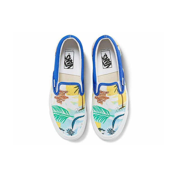 Vans OG Classic Slip-On Spring Brick Unisex Sneakers Blue VN0A32QNB4V