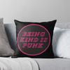 Being Kind Is Punk | Pink Throw Cushions & Pillows Without Core