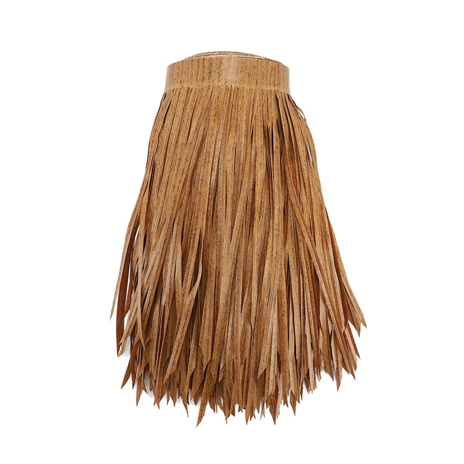 

Straw Roof Thatch Fake Grass Skirting Simulation Durable Panel Artificial Palm Thatch Roll for Garden Outdoor Patio Decoration