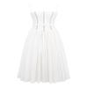 Sommermode-Trägerkleid, elegantes, bedrucktes, langes Kleid mit Reißverschluss