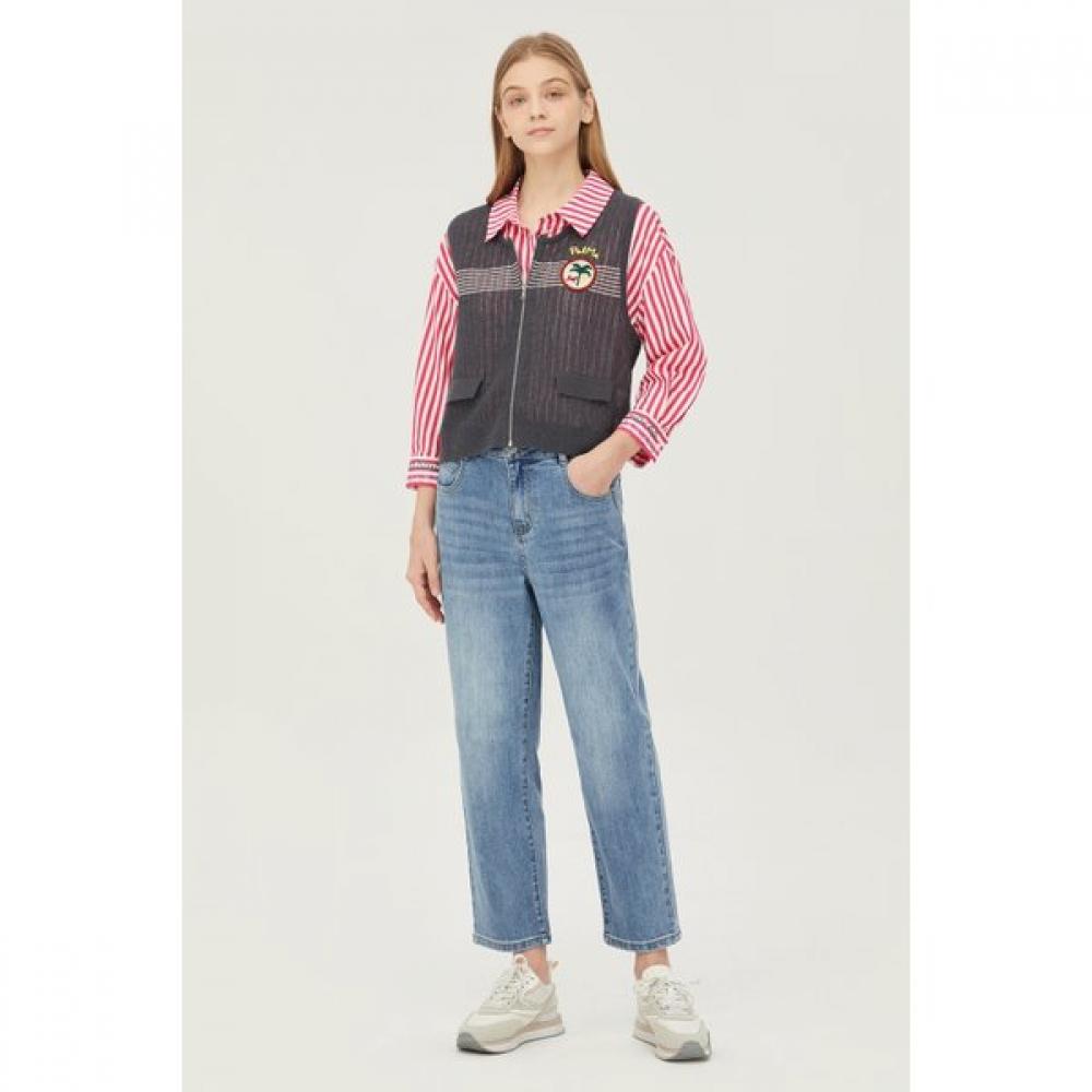 

Benetton Color Stitch Zip Knit Bakv51431 GR/OS