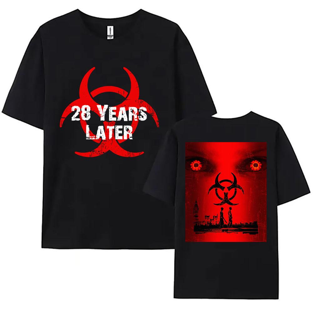 Horror Film 28 Years Later Tshirts Summer Cotton Movie Graphic T Shirt Casual O-neck Female T-shirt Streetwear XS