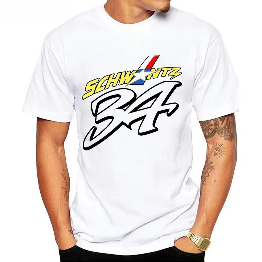 

Kevin Schwantz 34 1993 GP 500cc Legend T-Shirt Men Short Sleeve Boy Adventure Sport Casual White Tops Man Motorcycle Rider Tees L
