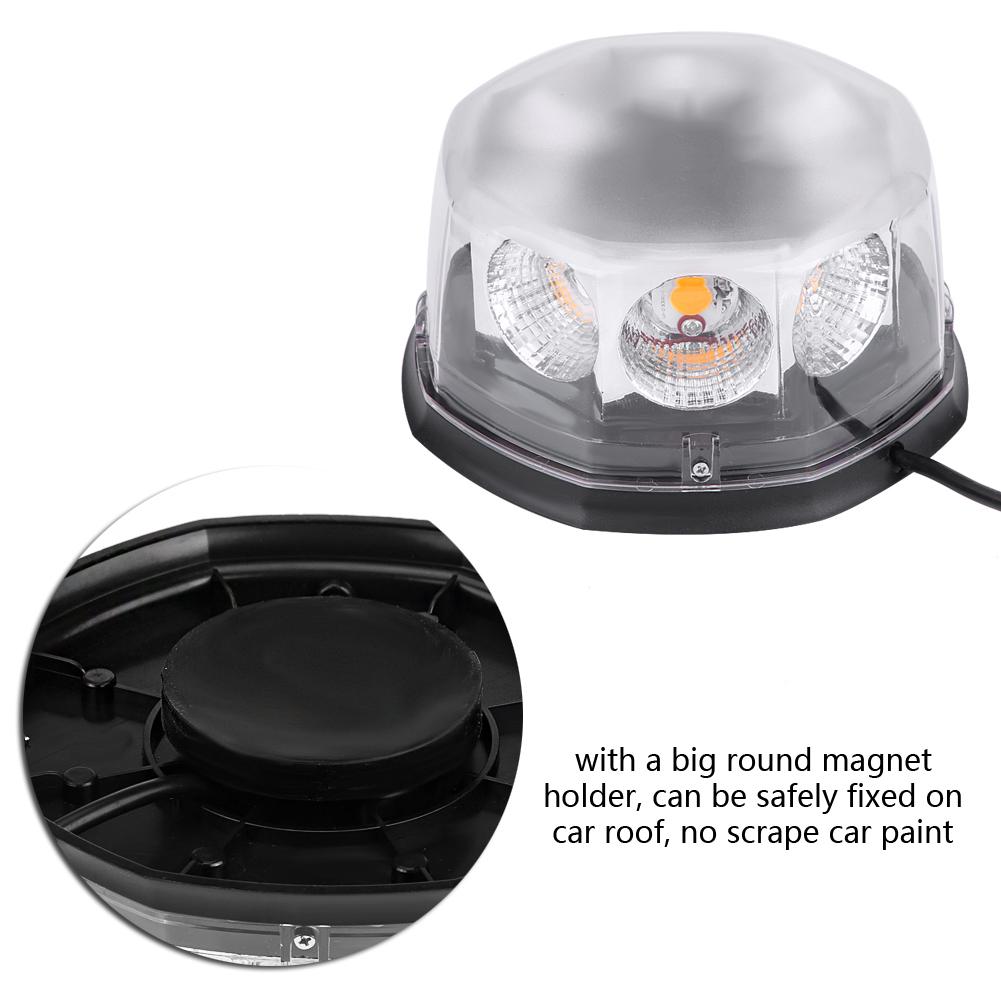 8 LED 40W 12-24V Magnetisch montiertes Auto Dach Stroboskop Notwarnung Blinklicht Rot & Blau