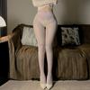 8D Ultra-Thin Horse Oil Socks Zipper Opening Size Adjustable Sexy Open Crotch Stockings Women'S Pantyhose Gloss Socks