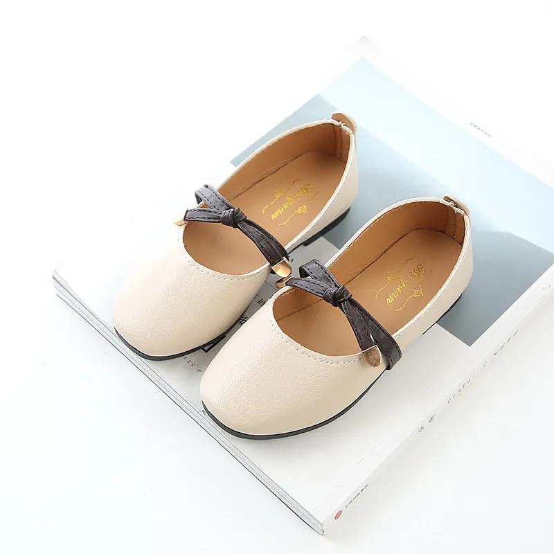 

Детская праздничная обувь принцессы с большим бантом, противоскользящая обувь для детей, обувь на низком каблуке с мягкой подошвой 26