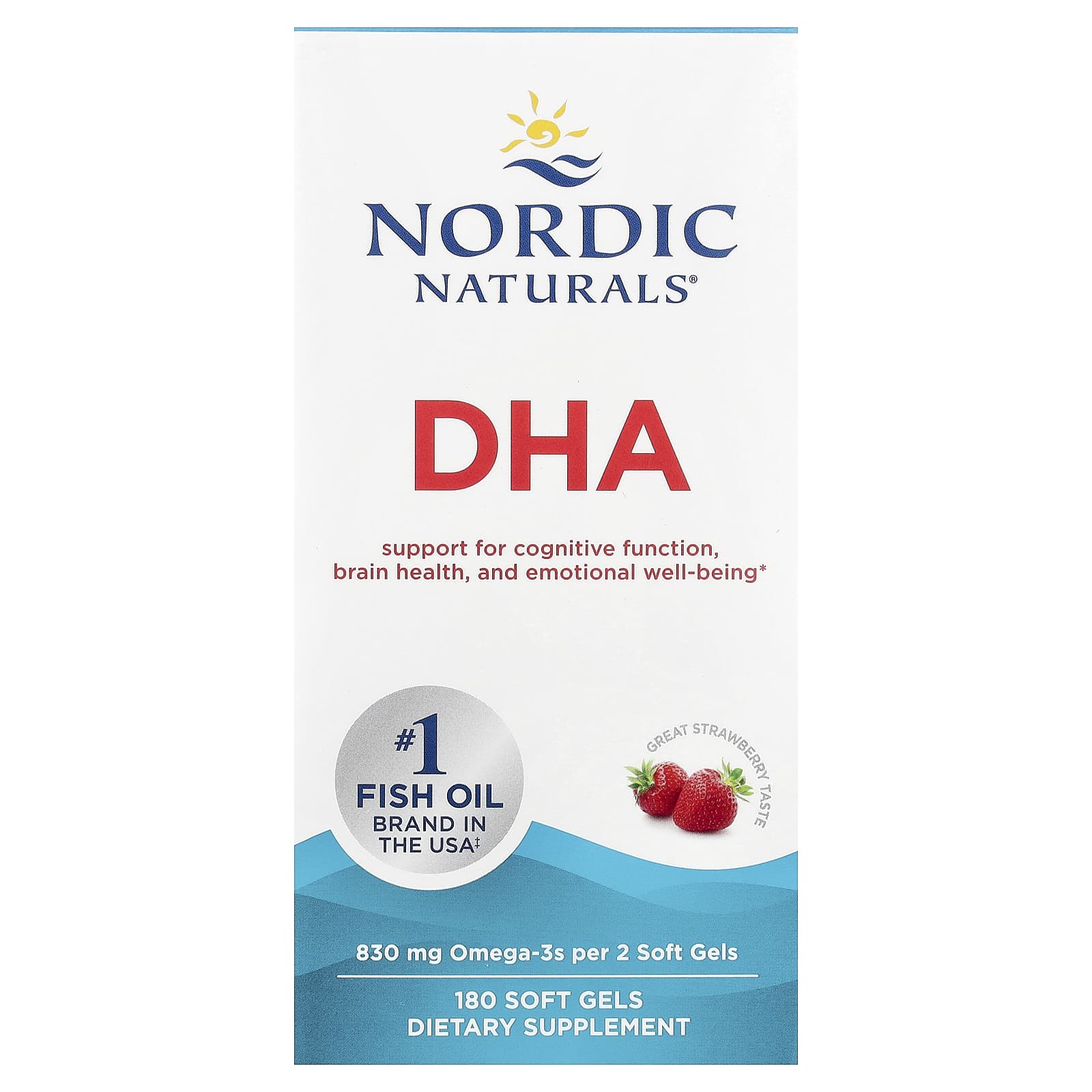 

Dha, Strawberry, 415Mg, 180 Softgels