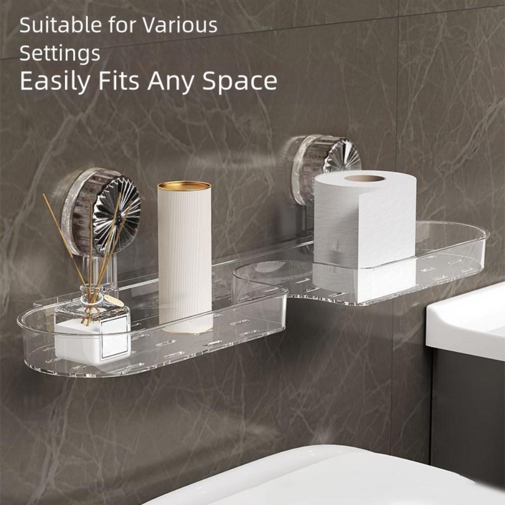 Bathroom Organizer Faucet Storage Suction Cup Shelf