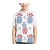 Summer Round Neck 3D Fruit Printed Top Fashionable Casual Short Sleeved Children's Boy T-shirts