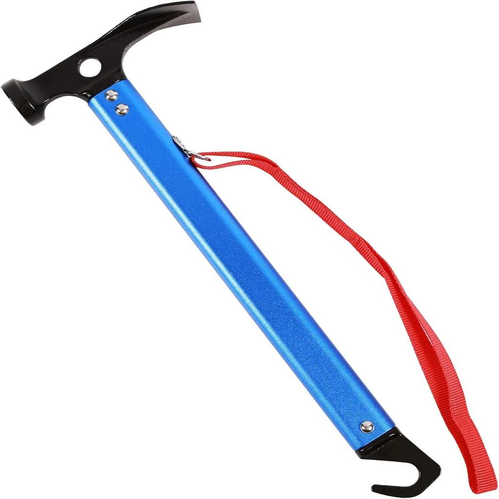 Ultralight Camping Hammer - Shockproof Grip Survival Tool for Hiking Mountaineering Portable Outdoor Gear