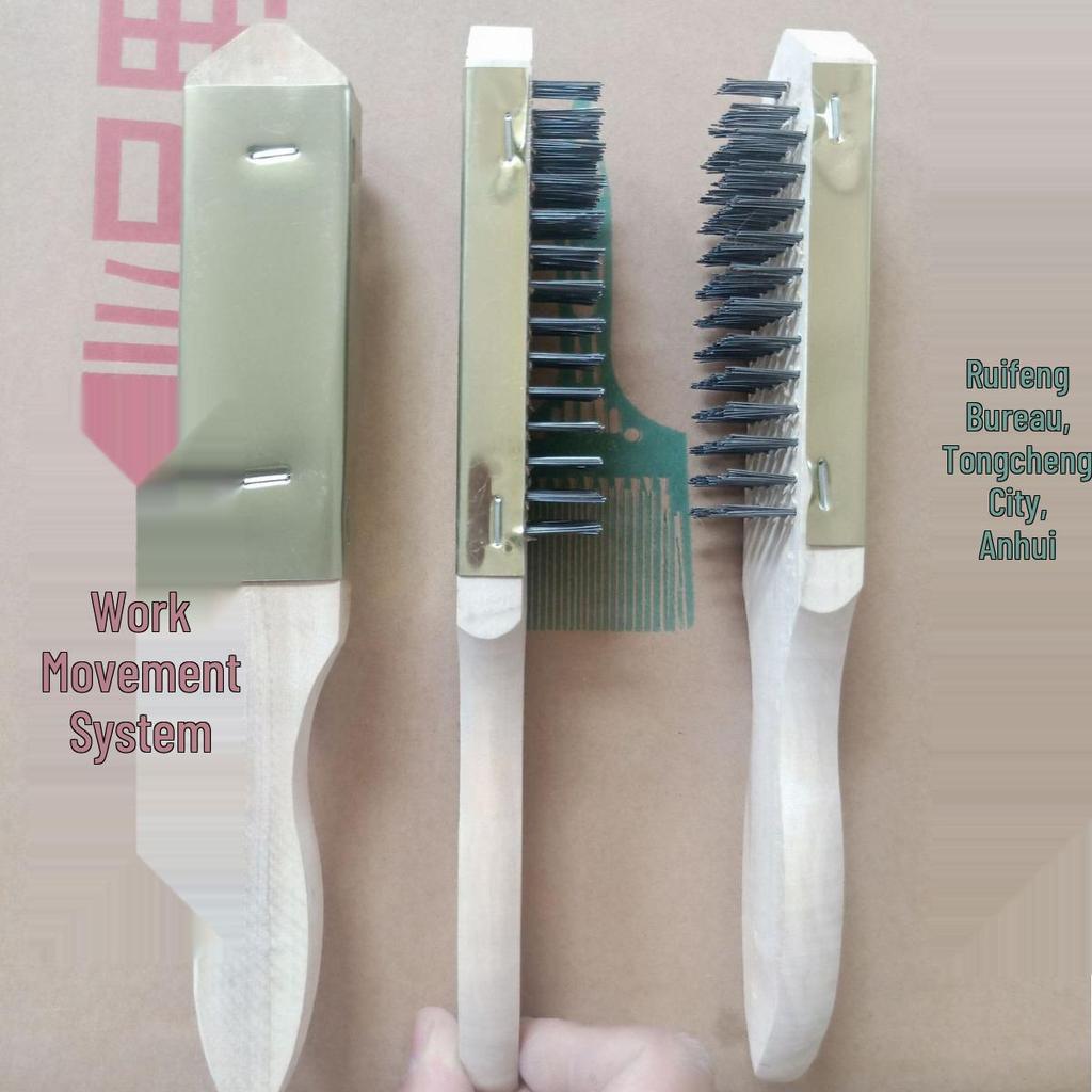 6-Row Super Hard Steel Wire Fish Scale Removal Brush