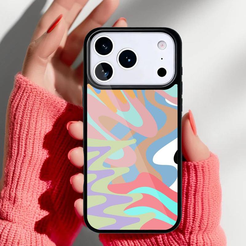 Rainbow 70s Groovy landscape Phone Case for iPhone 17 Air 16e 15 14 13 Pro Max Back Cover for 12 11 Pro Coque