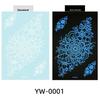 Wedding Tool Luminous Henna Tattoo Sticker White Body Art Sticker Lace Temporary Tattoo  Girls