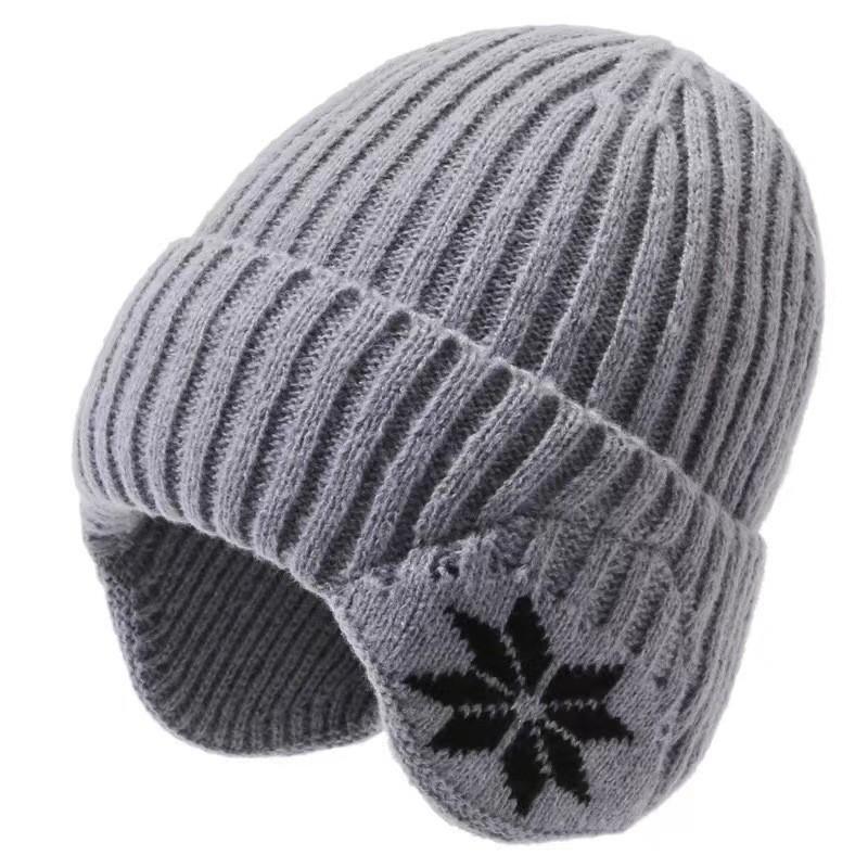 Knit Beanie Hat With Letter Embroidery For Winter Warmth And Casual Style