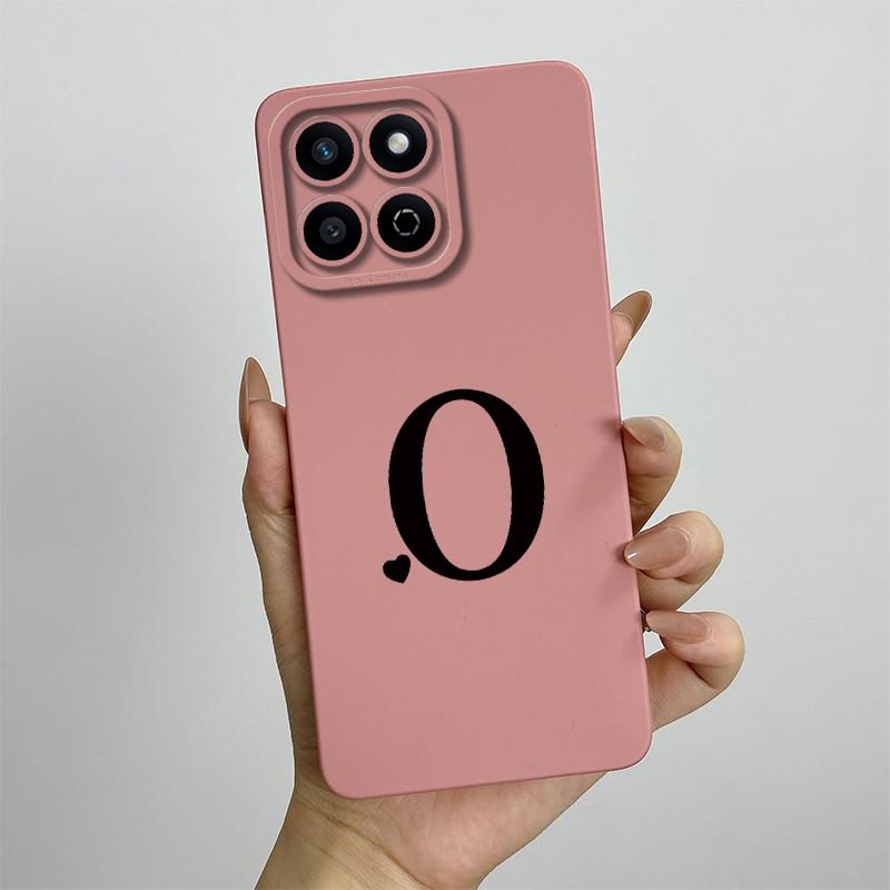 Funda for Honor 200 Smart Case Camera Lens Protection Cute Letters Silicone Shockproof Phone Cover for Honor 200 Smart 5G Capa