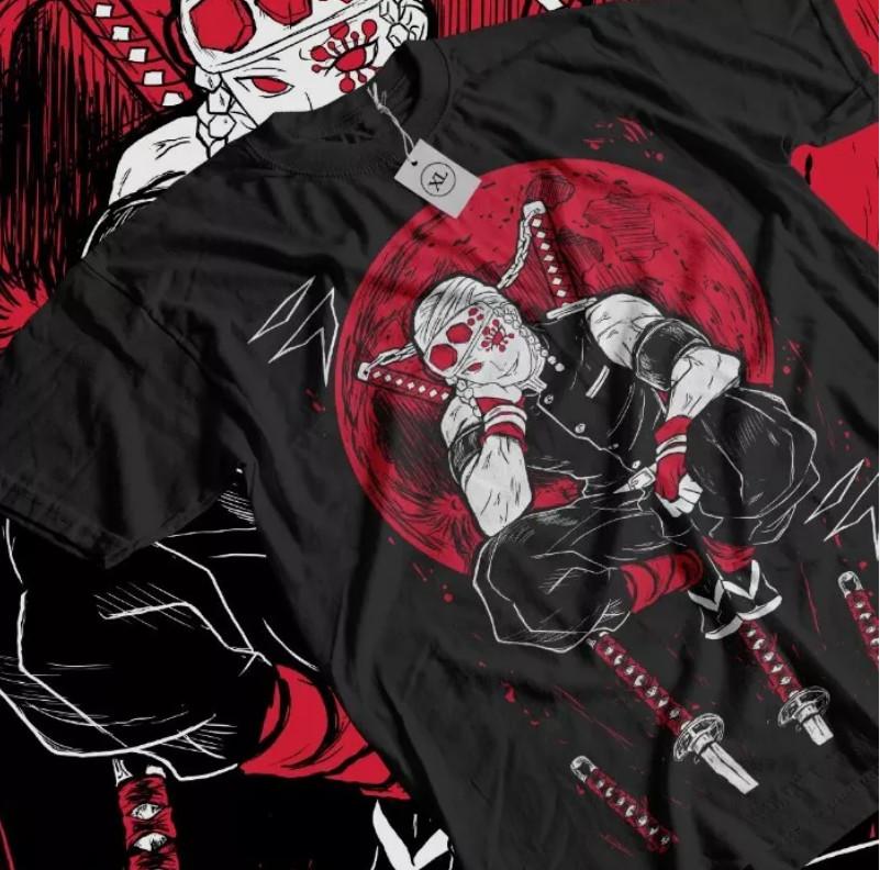 Tengen Uzui T-Shirt Demon Slayer Kimetsu No Yaiba Hashira Horror ALL COLOR S-5XL