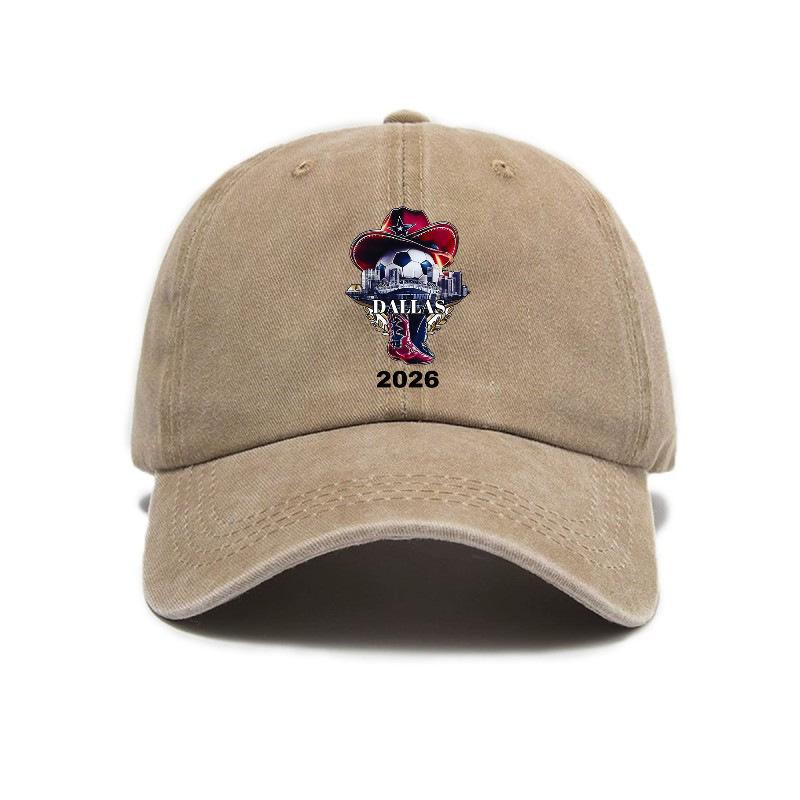 2026 Dallas Football World Cup Washed Distressed Cap