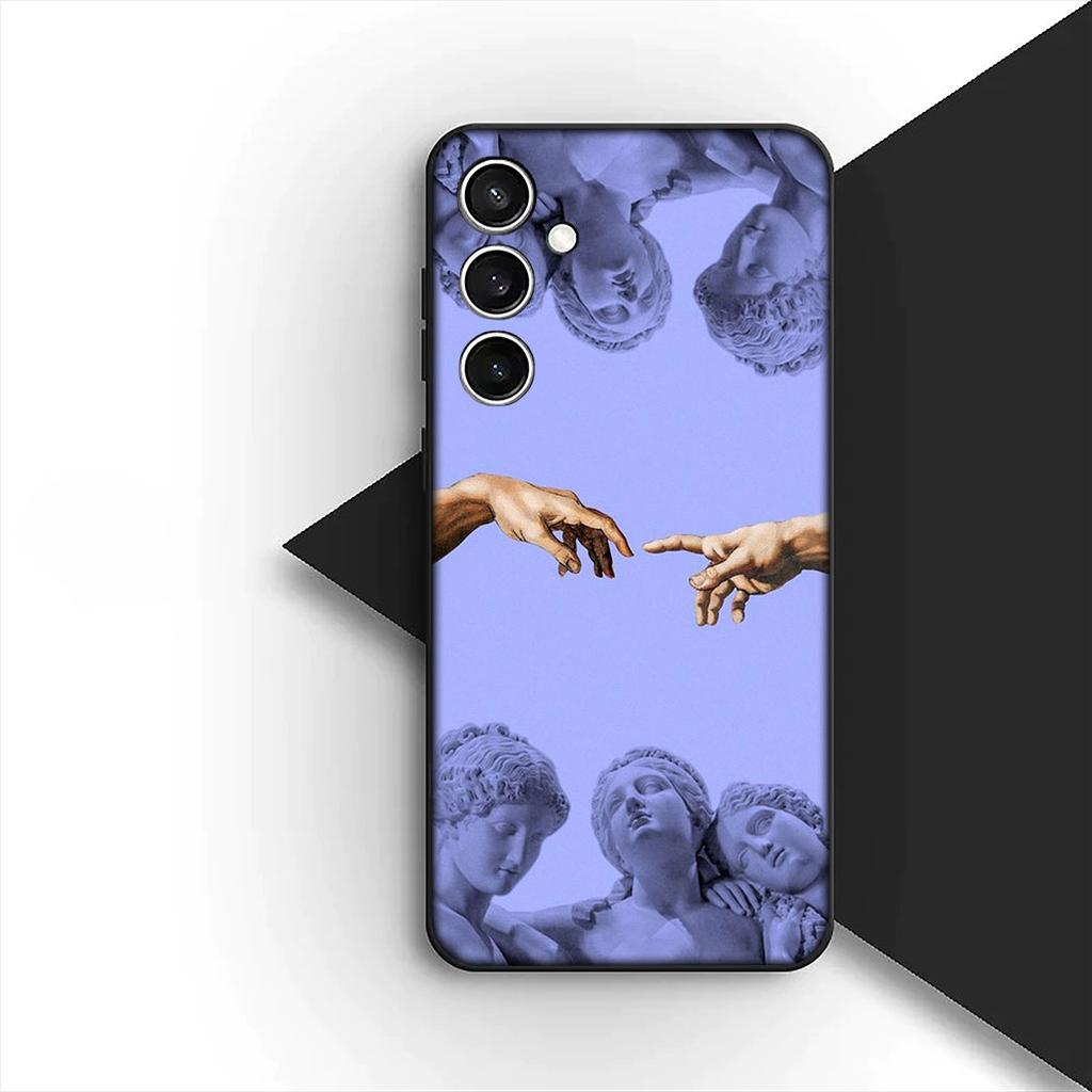 Cover for Motorola Moto G55 G45 G75 G85 G35 Edge 50 30 Fusion 40 NEO Ultra Pro Phone Case Fresco Michelangelo Creation of Adam