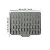 Dish Drying Mat Silicone Pad for Kitchen Surface with Drainage