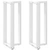 VidaXL Bar Table Legs In T-Shape, 2 Pieces, White, 50 X 35 X (100-101) Cm, Steel 4013089