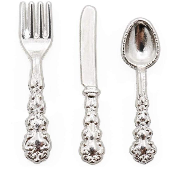 Miniatur-Besteckset mit Löffeln – Klassische und elegante Ergänzung für die Puppenküche – Vintage-Mini-Besteck