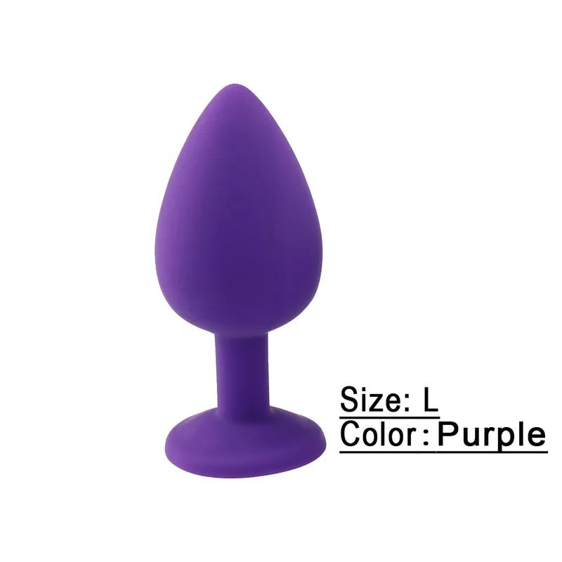 S/M/L Silicone Butt Plug Anal Plugs Prostate Massage Stimulator Anal Trainer for Couples Adult Erotic Sex Toys for Women Men Gay