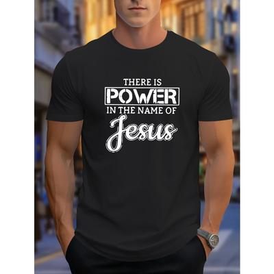 Europäische Größen Herren Kurzarm T-Shirt Druck - Amerikanischer & Europäischer Stil Lässiges Rundhals-T-Shirt, Geometrisches Muster, Bequeme Kleidung