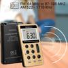 Mini Pocket Radio Receiver Portable Radios AM FM Rechargeble Sleep Time Earphone For Walkman Go Hiking