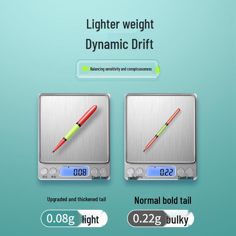 Bold Bighead Carp Float: Eye-catching, High-Sensitivity, Nearsighted Elderly Float for Shallow Water and Big Fish.