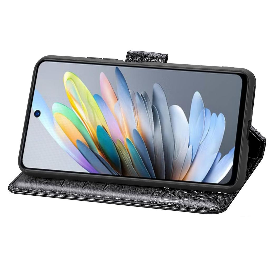 Etui dla ZTE Blade A75 4G PU Skórzany Portfel Pokrowiec na Telefon Wzór Motyla