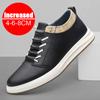 High Quality Leather Heightening Elevator Shoes Height Increase Shoes Men Height Insole 6/8CM Sneakers Sport Zapatos Para Hombre