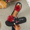Women's Slippers Summer Slippers Open Toe Flower Sandals Casual Beach Shoes Noble
