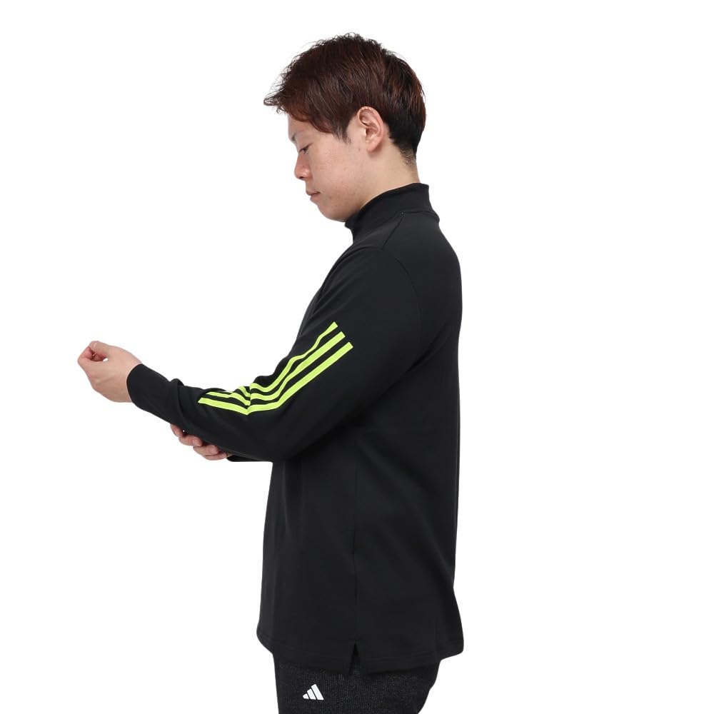 adidas Golf Mock Neck Long Sleeve Shirt for Black COLD.RDY Men,