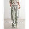 HAUT TON Men's Lightweight Casual Drawstring Straight-Leg Pants