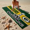 Green Bay Packers Logo Microfiber Beach Towel, Lightweight And Quick-Dry, for Summer Travel, Beach Essential, Swimming Pool