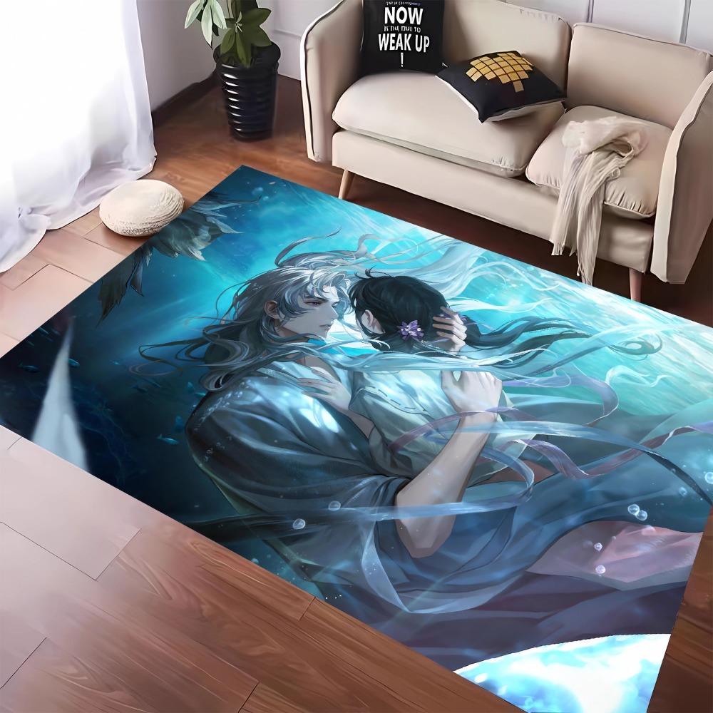 1pc Carpet Game Anime Characters Print for Home Living Room Bedroom Decor Non-slip Rug Floor Mat Comfortable Carpet for Fan Gift