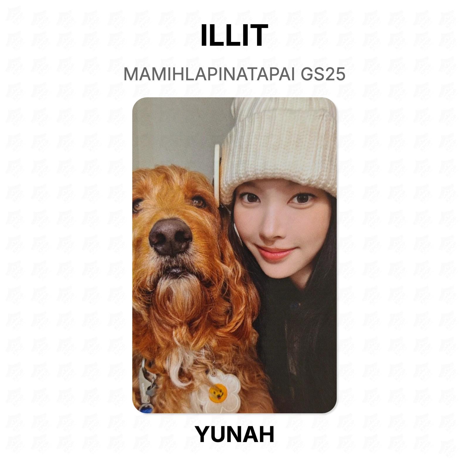 ILLIT MAMIHLAPINATAPAI GS25 Official Photocard YUNAH