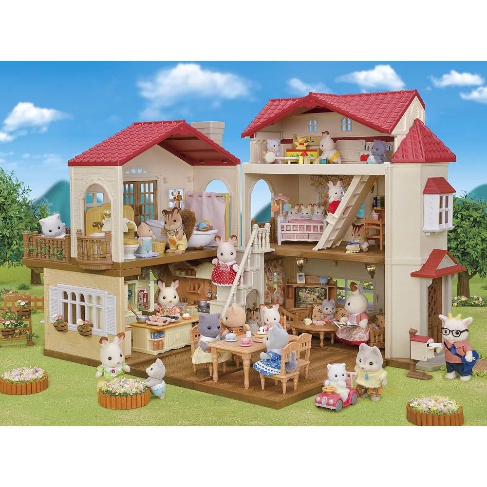 EPOCH Sylvanian Families Large Red Roof House - Secret Attic