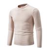Autumn Mens Knitwear Thin Basic Elastic Slim Fit Inner Layer Thin Sweater Solid Color Casual Warm Slim High Quality Pullovers