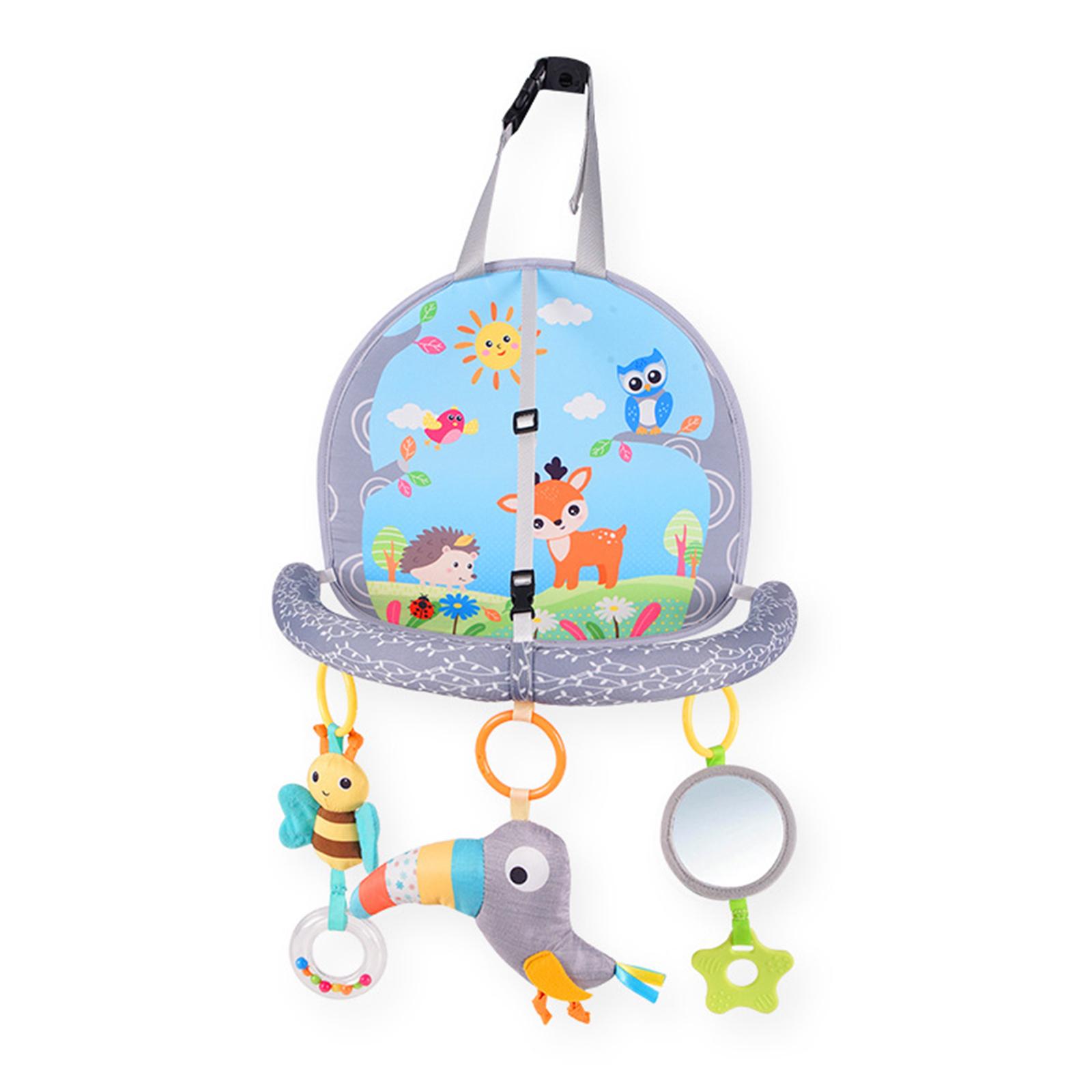 

Детская игрушка-машинка, центр для путешествий, пинающая машинка для сиденья, животик для времени, погремушка, арка, игрушка для малышей с кольцами для подвешивания