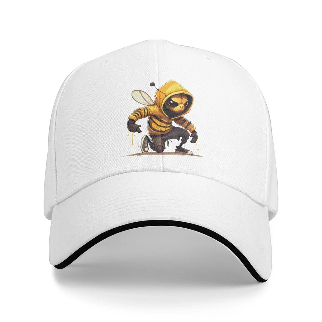 Killer Bee Baseball Cap Bee Wearing Hoodie y2k Funny Female Male Trucker Hat High Quality Print Kpop Rock Caps Gift Idea