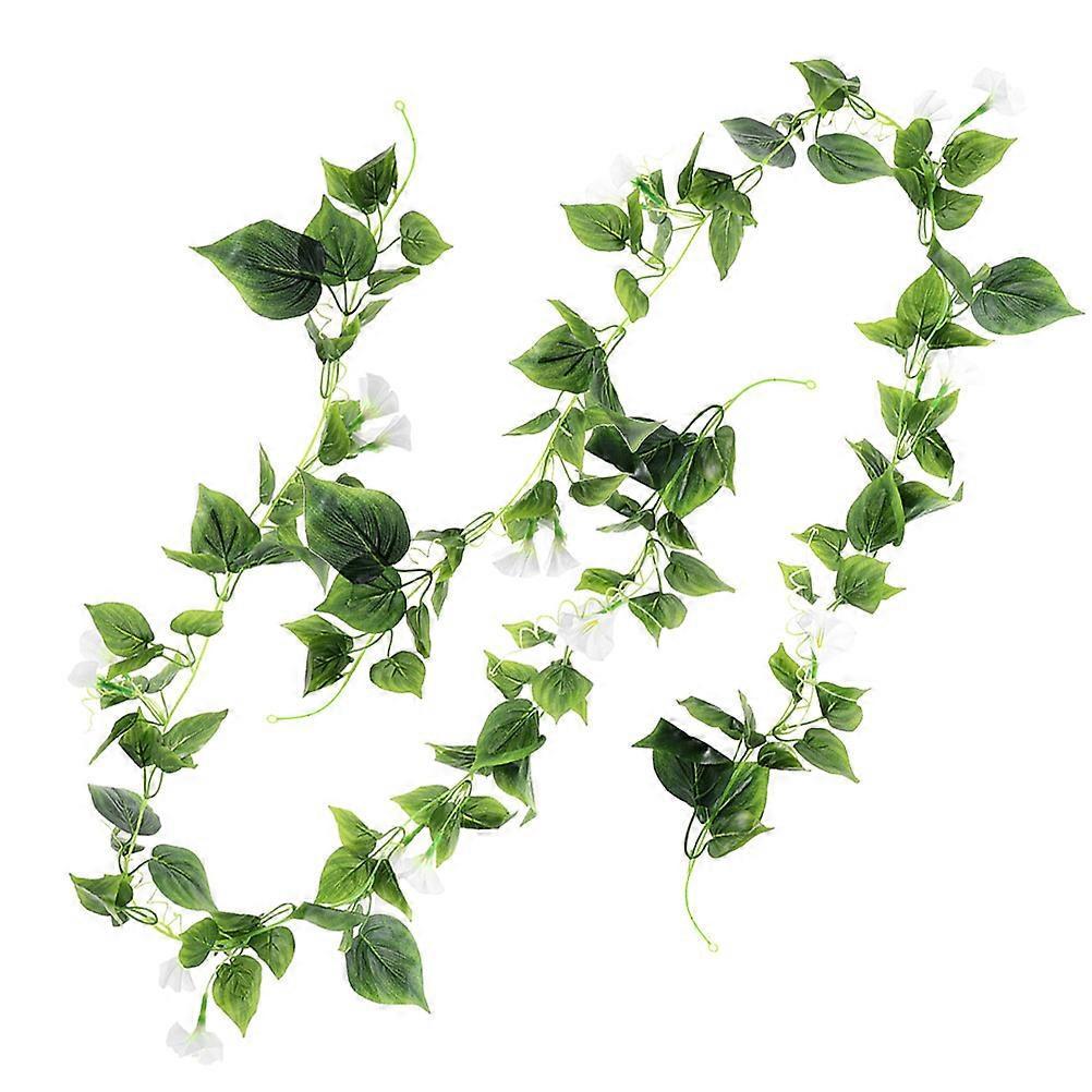 Artificial Flower Vine Garland Hanging Decorations Simulated Floral Vine for Wedding Arch Valentine Wreath Elegant White Fake Flower Garland for