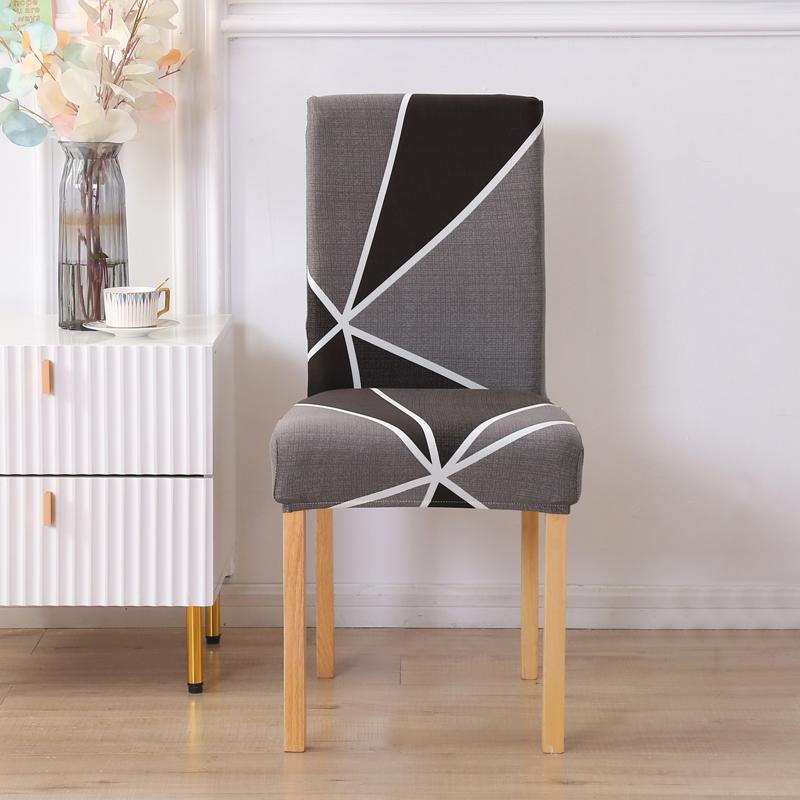 1/2/4/6Pcs Print Dining Chair Cover Elastic Chair Slipcover Case Stretch Chair Covers For Wedding El Banquet