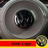 49mm ABS Car Steering Wheel Emblem Sticker for Volkswagen VW Rline Auto Interior Center Logo Badge Cover Accessories QT8