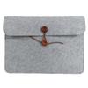 Felt Button-Closure File Bag for Office, Student, Tablet, and Exam Papers - Customizable