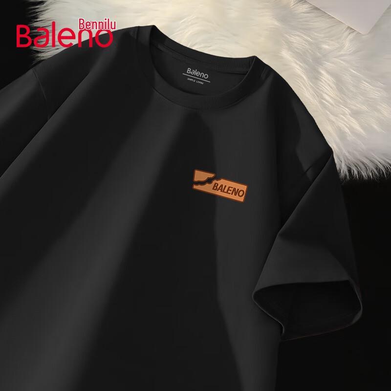 Baleno Men s Pure Cotton Loose Fit Graphic T-Shirt L