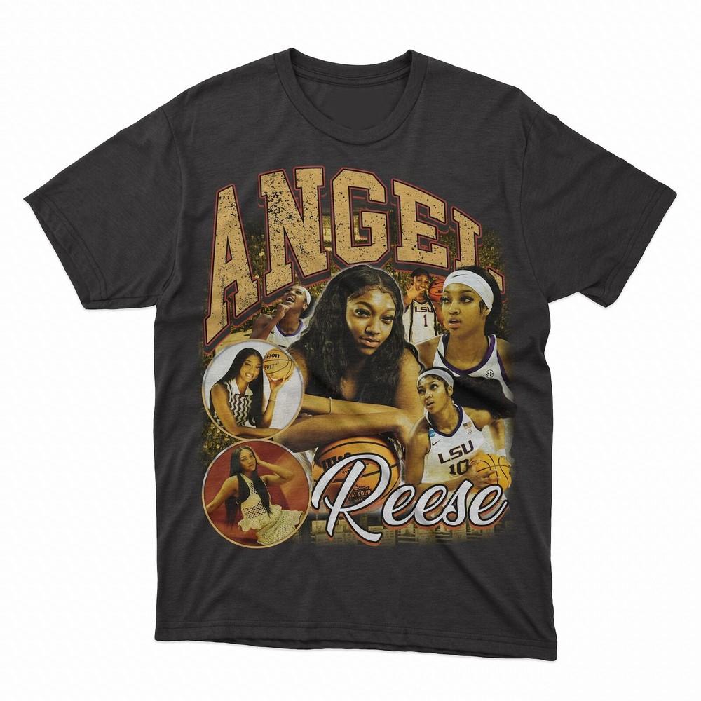 SALE Retro style Basketball Shirt for Sports Fans - Angel REESE Lsu - Unisex MVP Unisex T-Shirt M