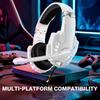 3.5mm Gaming Headphone, Over Ear Game Headset, Noise Cancellation Earphone with Mic, LED Light, Volume Control for Laptop, Tablet, Mobile Phones, Desk