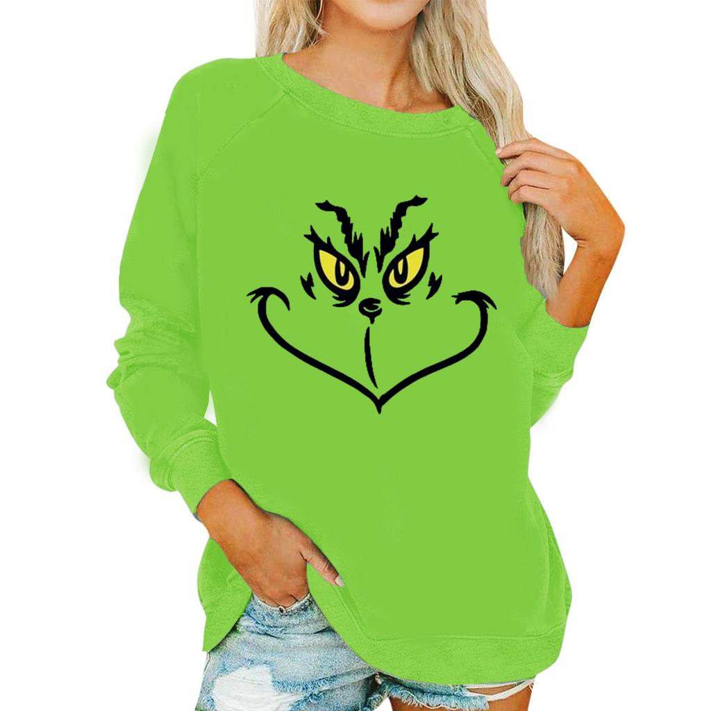 Long Sleeve Blouses For Women Casual O-Neck Shirt Print Blouse Tops Loose Fit Fall