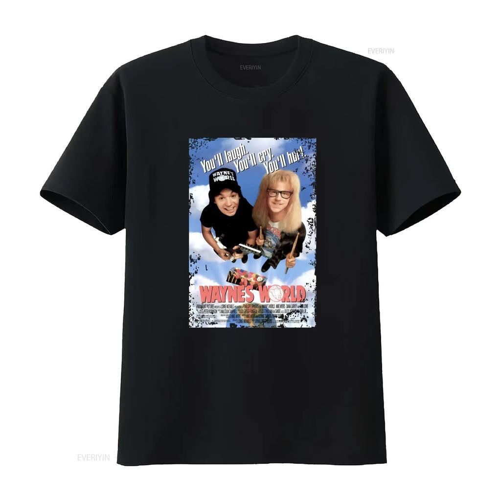 Wayne's World Movie Poster Inspired White T Shirt You'll Laugh Cry and Hit Perfect for Fans of